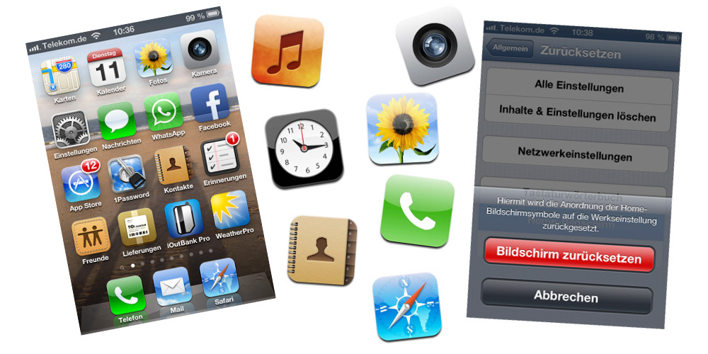 App Symbole iPhone Standard