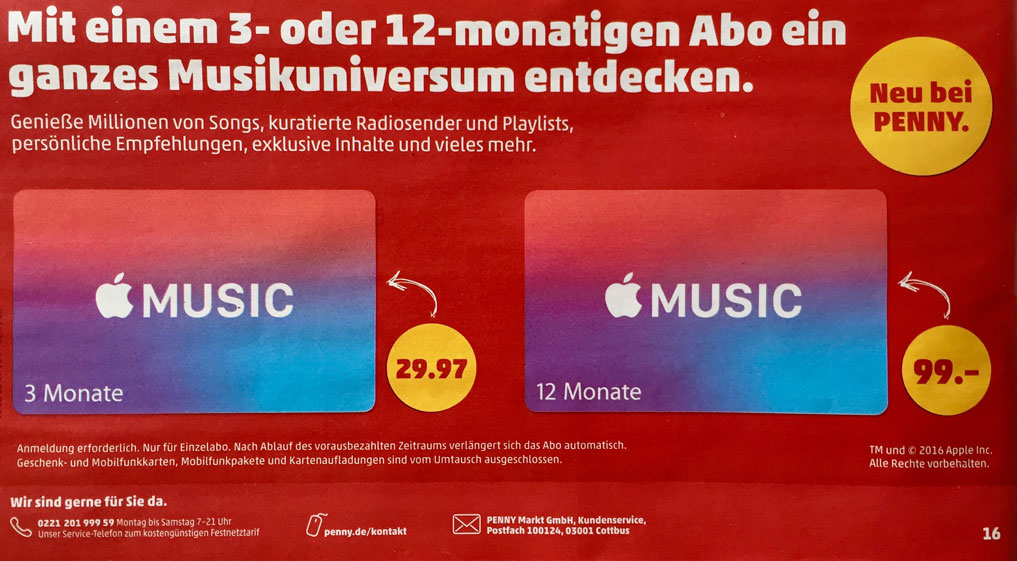 Apple Music Abo