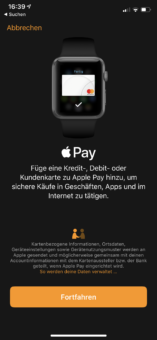 Apple Pay mit der Apple Watch