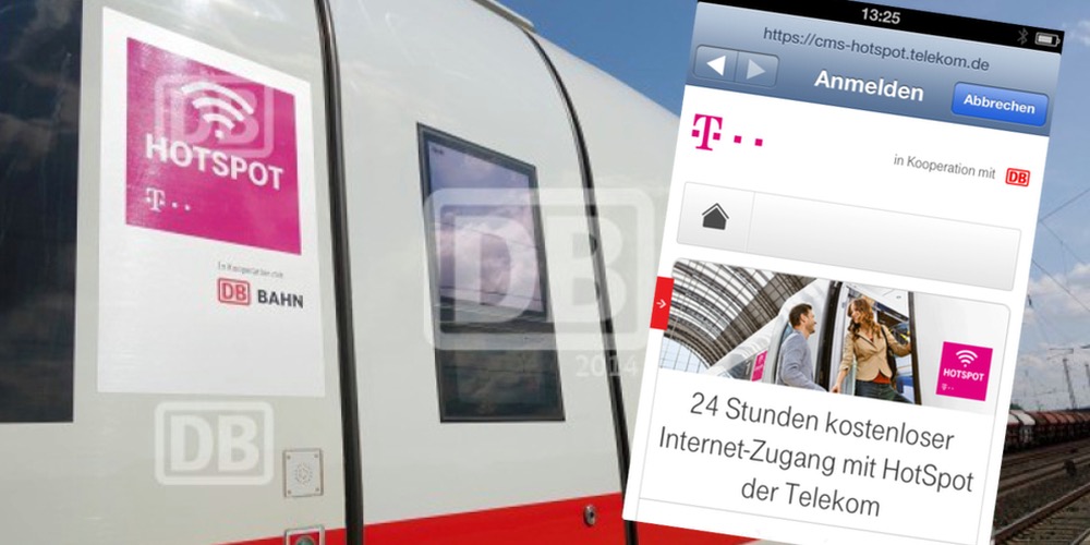 WLAN Hotspot Bahn ICE Telekom