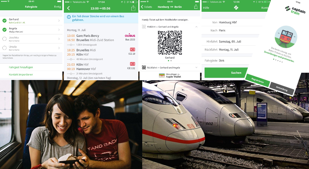 Bahnfahrkarten für Europa mit Captain Train kaufen