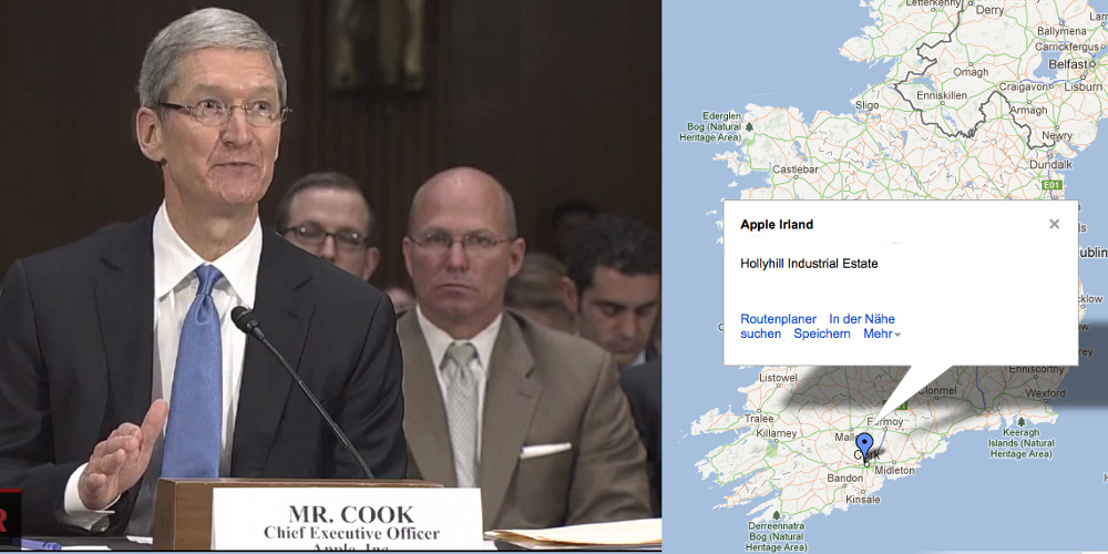 Tim Cook vor dem Untersuchungsausschuss (c) Screenshot PBS Video, Google Maps