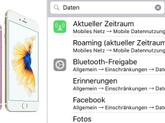 Einstellungen Suche iOS 9