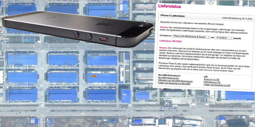 Foxconn Fertigung iPhone 5 Telekom