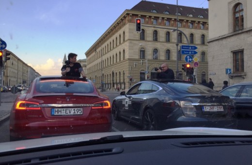 Tesla Supercharger Rallye München Innenstadt