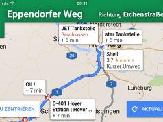 Google Maps Navigation mit Zwischenstopps