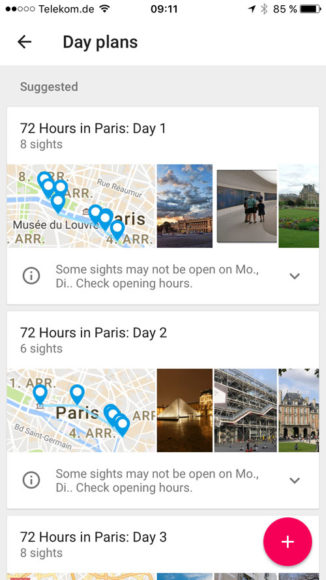 Google Trips Reiseplanung