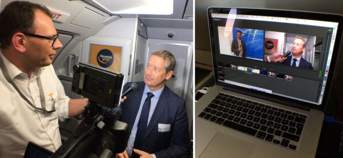 Streaming-Video während Lufthansa-Fluges