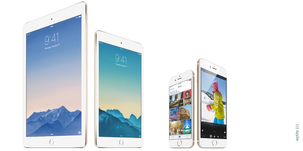 iPad Air Mini iPhone 6 Plus Apple