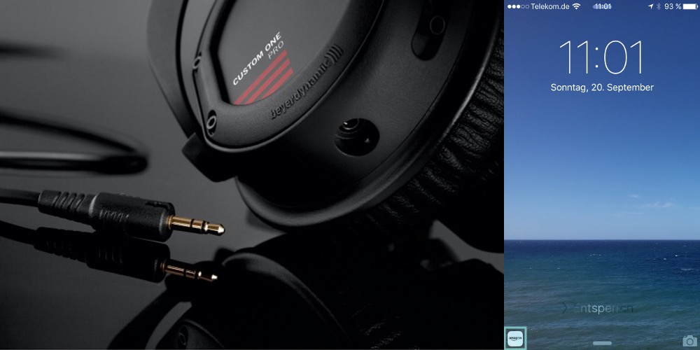 iOS 9 erkennt Kopfhörer und aktiviert App im Lockscreen