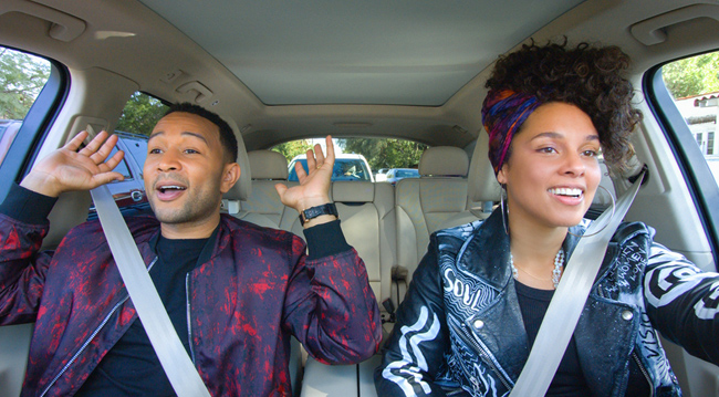 John Legend und Alicia Keys bei Apples Carpool Karaoke