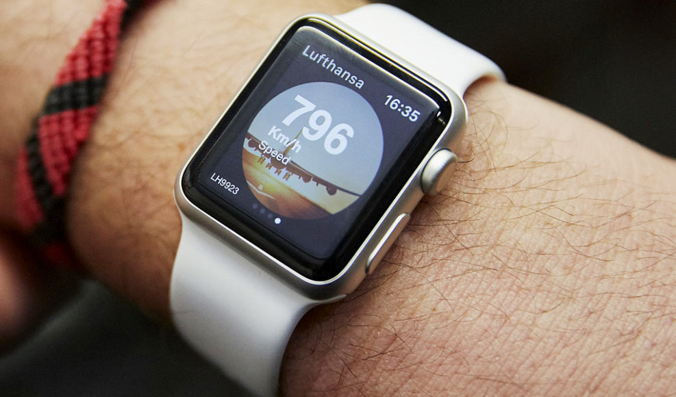 Aktuelle Geschwindigkeit auf der Apple Watch ablesen (c) Lufthansa