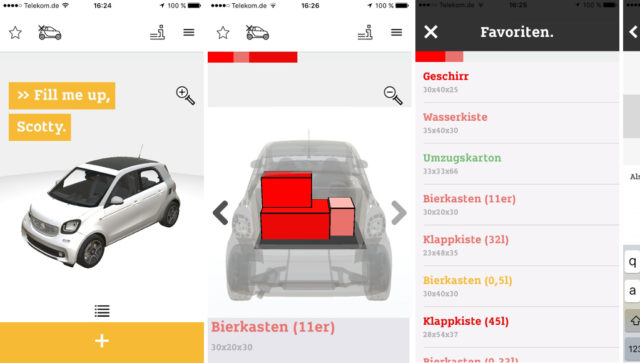 Pactris app für Smart Daimler