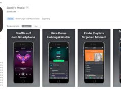 Spotify im App-Store Druckmittel Musik Streaming