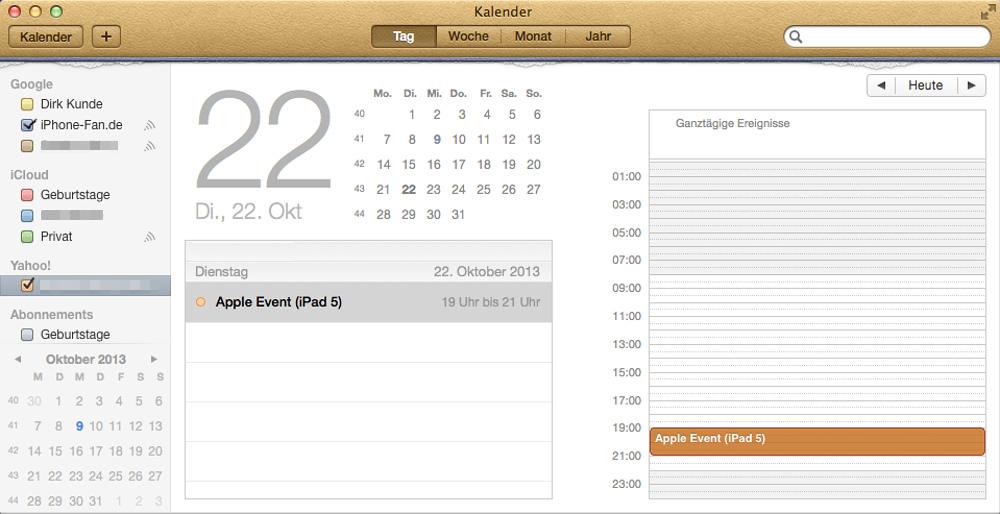 Wahrscheinlicher iPad 5-Ankündigungstermin: 22.10.2013