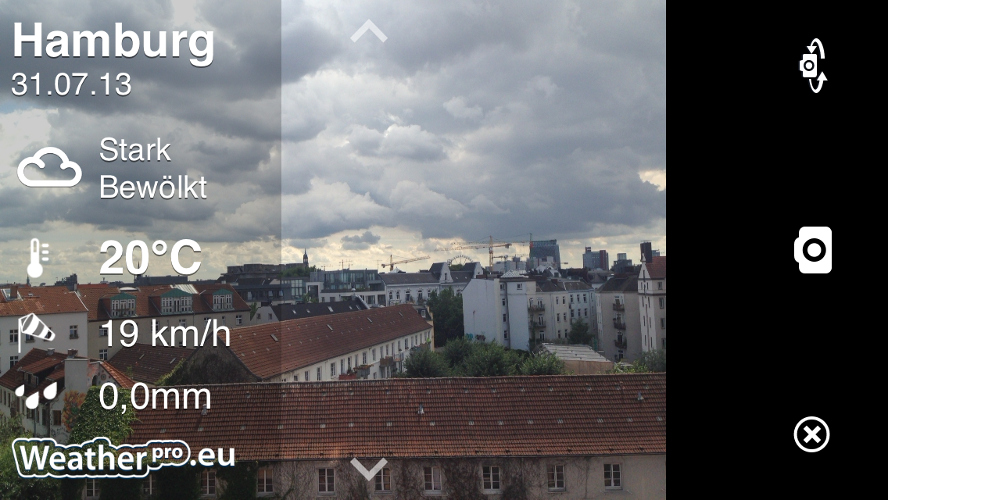 Andere mit WeatherPro wissen lassen, dass es in Hamburg bewölkt ist