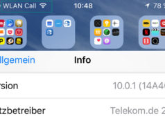 WLAN call in iOS 10 mit iPhone